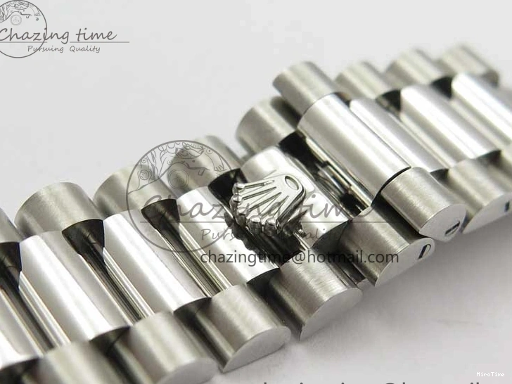 MiroTime 0111 Neat Day-Date 40mm 228239 BP New Dial Version 904 SS RG Stick Markers Dial on SS President Bracelet A 2819